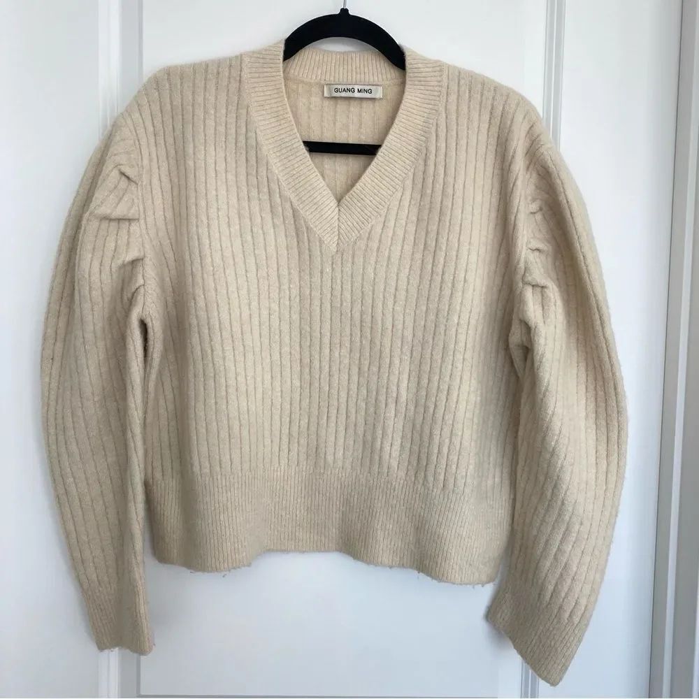 GUANG MING | Ribbed knit sweater